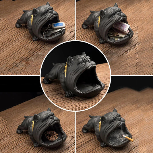 Cute Cartoon Ceramic Dog Ashtray Ceramic Household Cute Animal Ashtray Vintage Home Decor